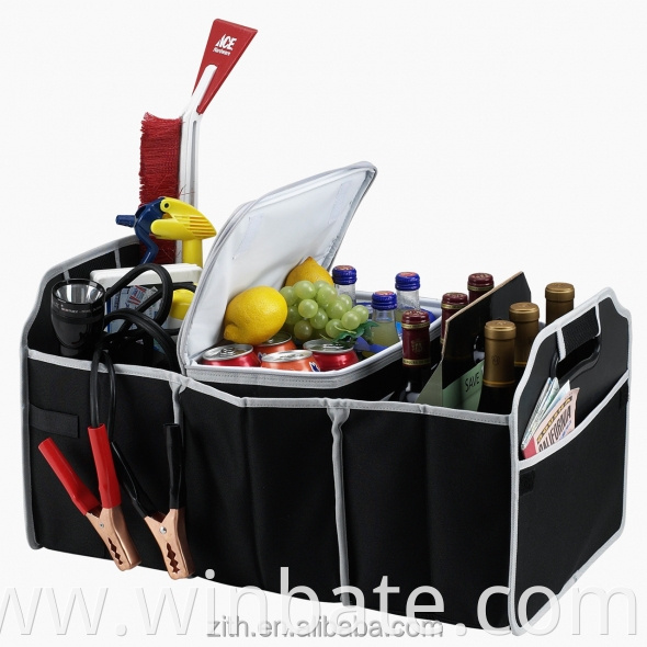 Heavy Duty Foldable Car Trunk Storage Organizer with Handles